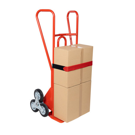 Diable bavette fixe roues étoiles caoutchouc