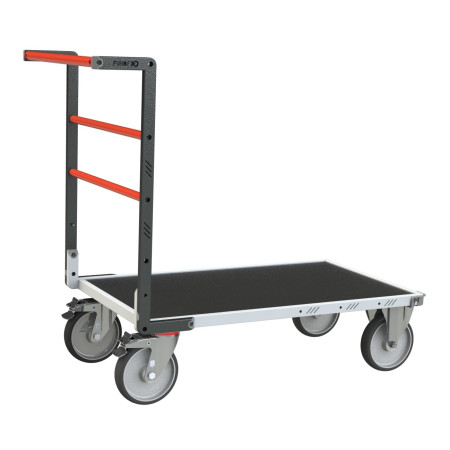 Chariot dossier fixe avec plateau bois médium + caoutchouc