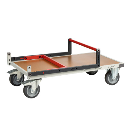 Chariot monté dossier repliable roues TPE - 400kg - FIMM