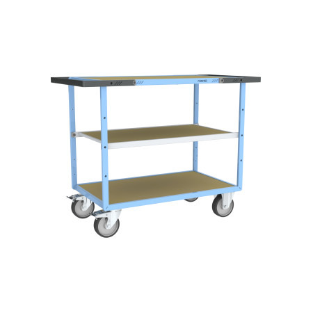 Servantes plateaux bois double poignées