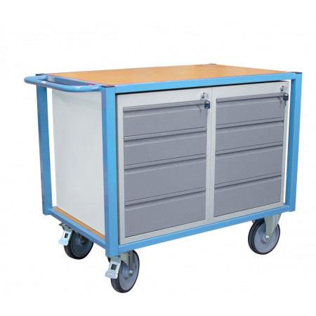 Servante d'atelier équipée 2 blocs tiroirs 500 kg - FIMM