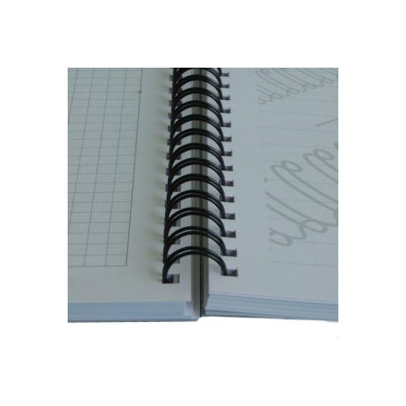 Bobine de reliure Wire-O ® - 1/4" 3:1" - NOIR - 6.4mm