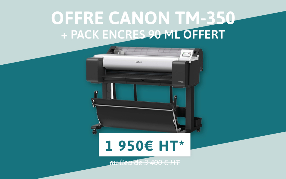 Traceur Canon iPF TM-350 36 pouces : Nouvelle offre spéciale 